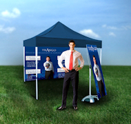 Outdoor Kit 100 - EZ-Up Tent + Y-Band Display Stand