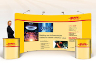 Pro Kit 800 - 2 x 3x3 Pop-Up + 2x Reception Desks + 4x 150w Lights +