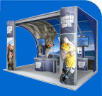 Custom modualr trade show stands