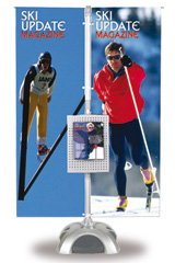 Innovative twin banner stand