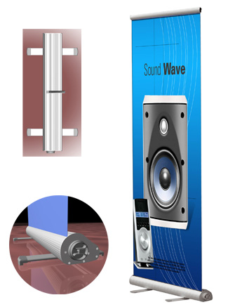 ROLL UP BANNER DISPLAY STAND