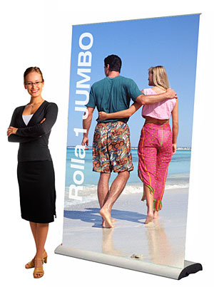 JUMBO ROLLER BANNER STAND