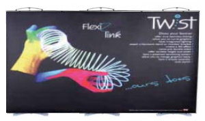 Twist Linked Banner Stand Display Wall