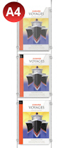 3x A4 Leaflet Dispenser Kit