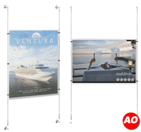 A0 Poster Holder Kit - Cable Display Systems