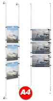 3x A4 Poster Holder Kit