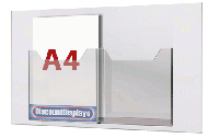 2xA4 Leaflet Dispenser on A1 panel
