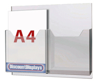 2xA4 Leaflet Dispenser on A2 panel