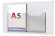 2xA5 Leaflet Dispenser on A2 panel
