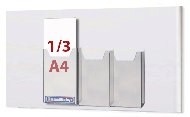 2xA5 Leaflet Dispenser on A2 panel