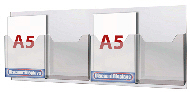 2xA5 Leaflet Dispenser on A1 panel