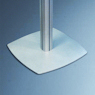 Square steel base on Dynamic Display Stand