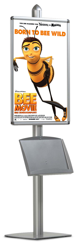 multifunctional Dynamic Poster Display ideal for instore POS and showrooms