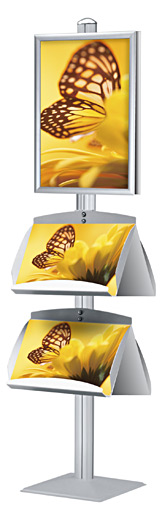 multifunctional Dynamic Poster Display ideal for instore POS and showrooms