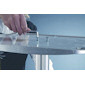 Easy to assemble sturdy base screws securely to post