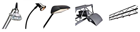 trade show banner stand light