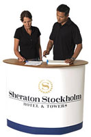 By adding a graphic wrap you can also use the front of the case for extra exposure of your message or your logo