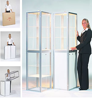 trade show display case