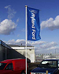 FORECOURT FLAGPOLE  RETAIL DISPLAY