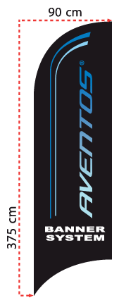 digitally printed full colour feather  flag