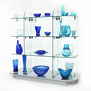 Display System - particularly suitable for the display of giftware, glassware, china and electrical goods creating an impact in any retail environment. 