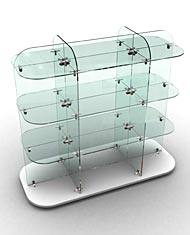 For the display of giftware, glassware, china and electrical goods