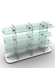 For the display of giftware, glassware, china and electrical goods