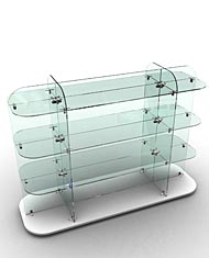 For the display of giftware, glassware, china and electrical goods