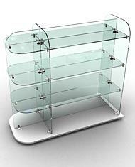 For the display of giftware, glassware, china and electrical goods