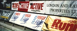 Full colour sports banner