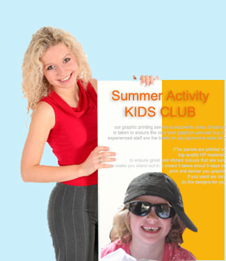 LARGE FORMAT GRAPHIC REPLACEMENT  BANNER STAND GRAPHICS