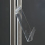 Single sided literature rack for floorstanding lightbox