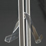 Double sided literature rack for floorstanding lightbox