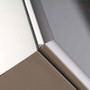 Stylish mitred corners give a professional finish to the lightbox