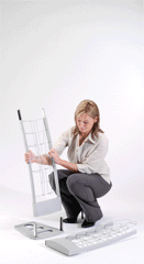 10-UP DELUXE FLAT PACK LITERATURE RACK