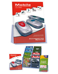 ADJUSTABLE BROCHURE HOLDERS
