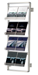 wall mounted brochure display stand
