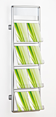 wall mounted brochure display stand