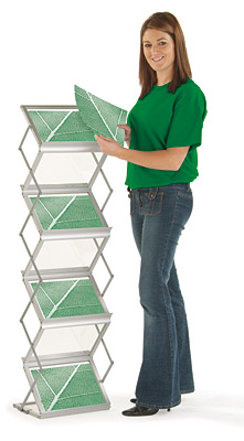 COMPACT FOLDING LITERATURE HOLDER