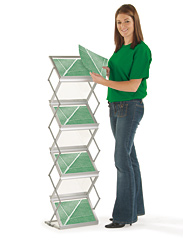 7 x A4 landscape brochure &bull; shelf capacity