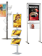 Brochure Holders with Posters
