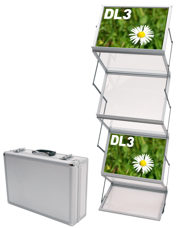 COMPACT FOLDING LITERATURE HOLDER
