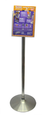 Stylish free standing literature stand