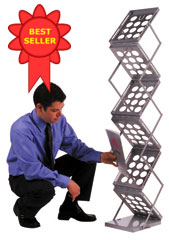 Z-UP FOLDING LITERATURE RACK