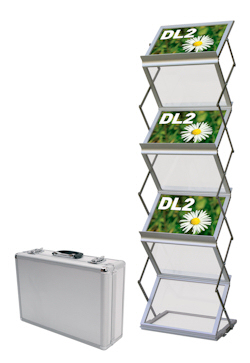 6xA4 Landscape Compact Literature Rack