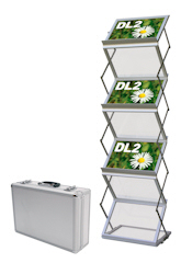 6xA4 Landscape Compact Brochure Rack