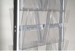 Free standing leaflet display