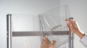 Free standing leaflet display