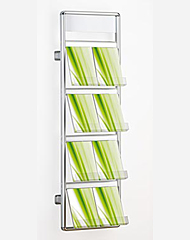 wall mounted brochure display stand