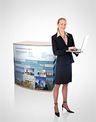 EXHIBITION RECEPTION DESK
